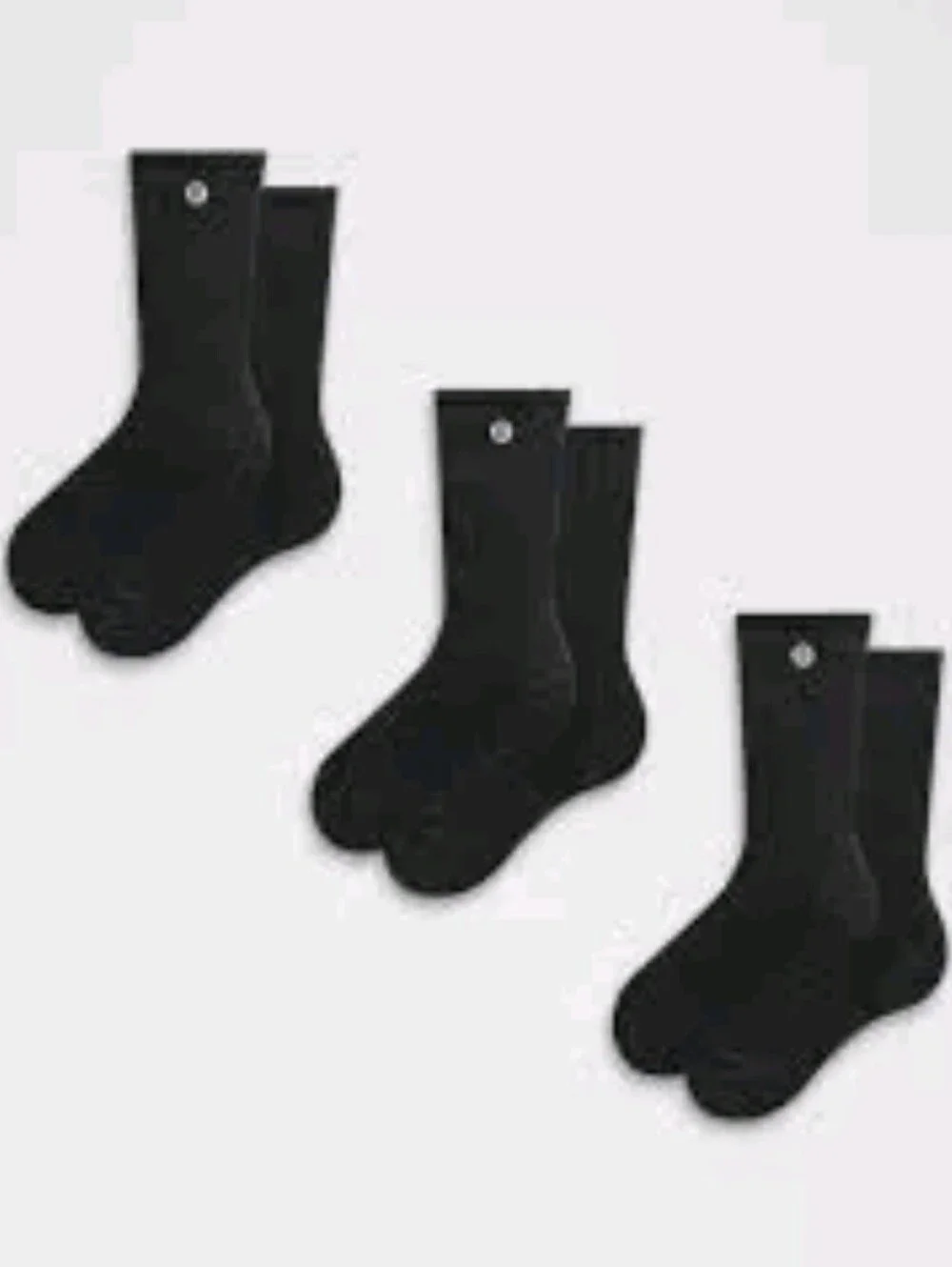 lululemon athletica Black Crew Sock 3-Pack